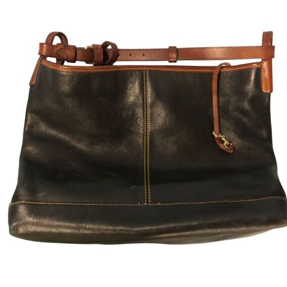 Dooney & Bourke Women's Black Leather Hobo Shoulder Bag - Picture 3 of 3